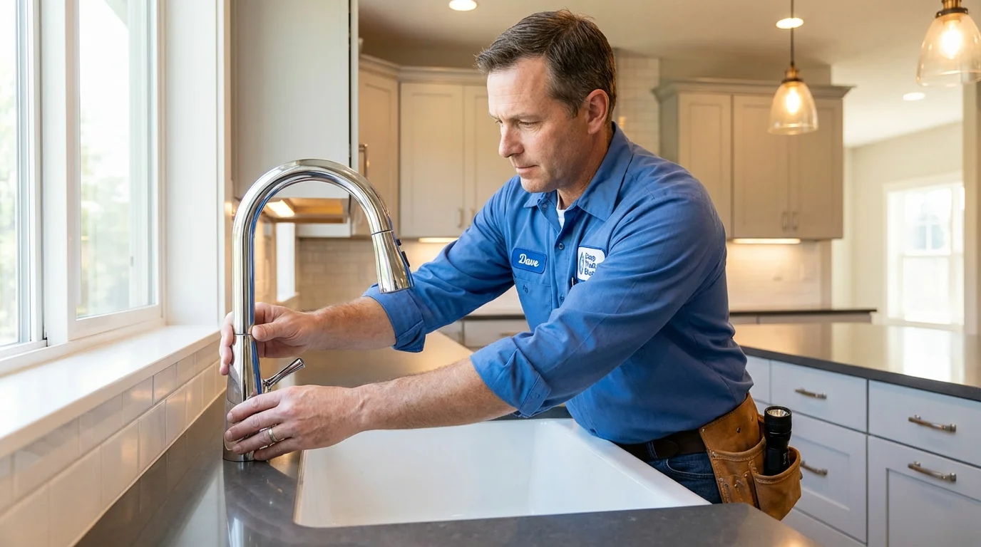 Kitchen faucet installation by Johns Plumbing LLC in Bonners Ferry